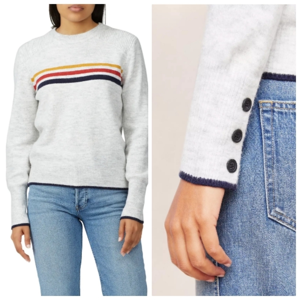 Cupcakes & Cashmere Sweater Women's XS Heather Ash Mikayla Sweater Top